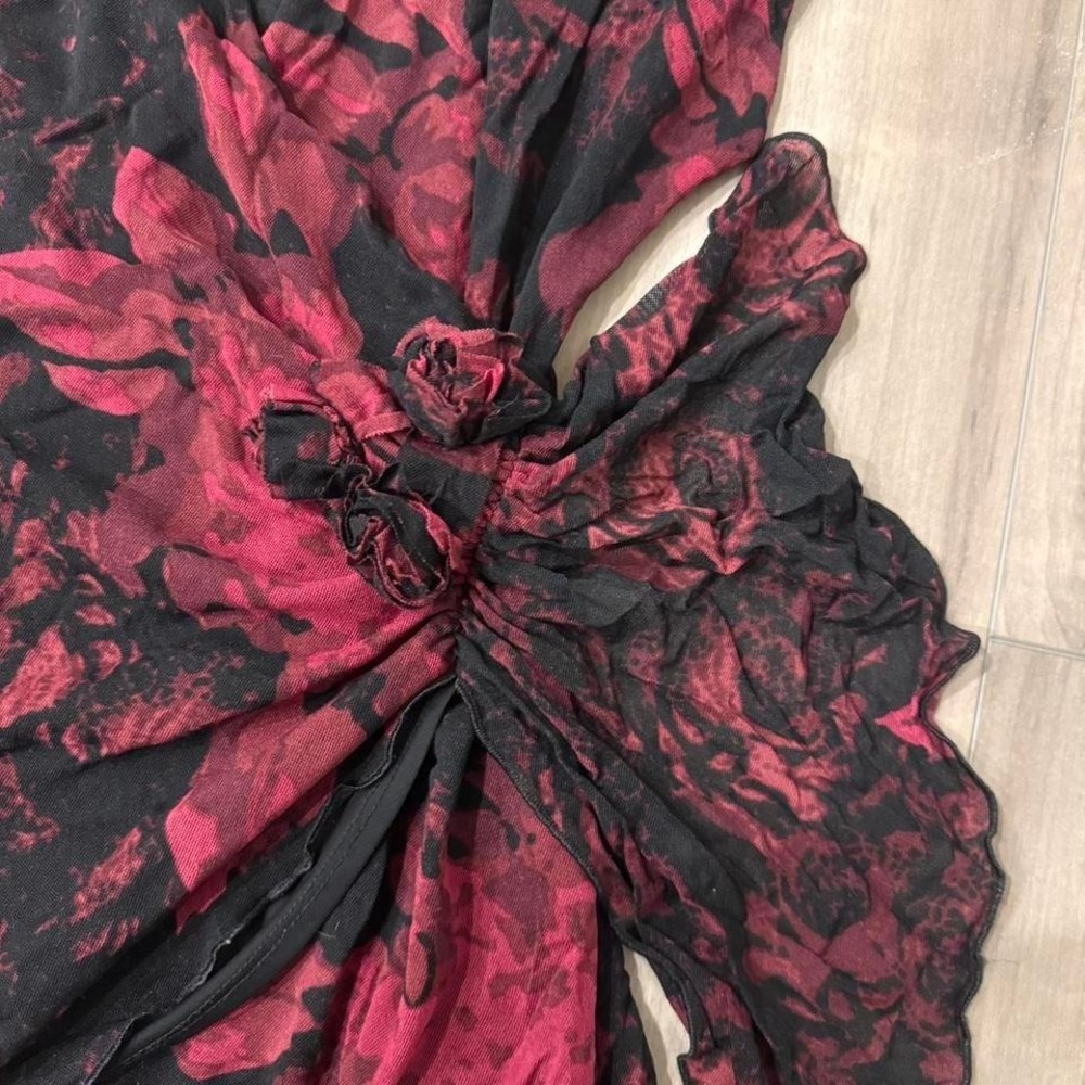 Whimsy goth Alt Dark Romantic Grunge Sz Small Y2K Top Whimsical - Picture 8 of 8